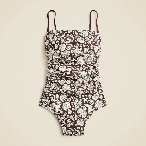 SZ Blockprints™ X J.Crew Gemma ruched bandeau one-piece