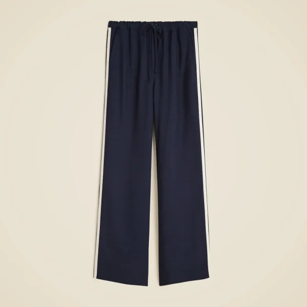 Stratus side-stripe pant in luster canvas
