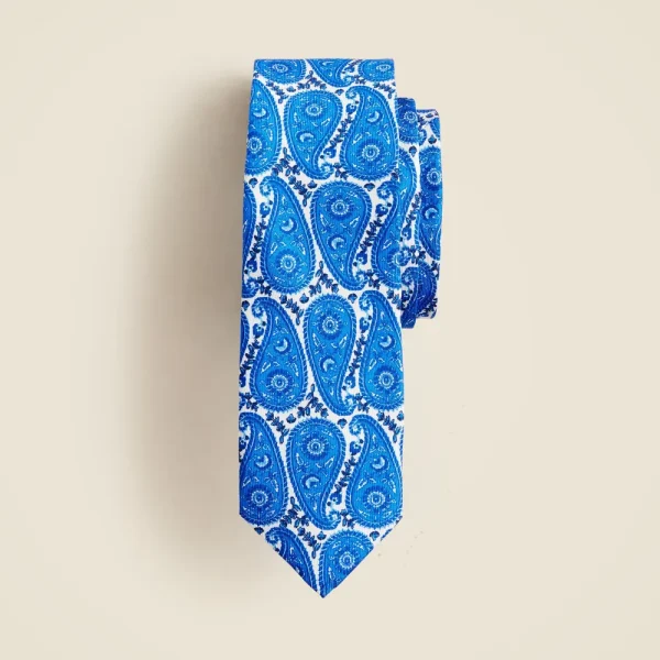 Kids’ silk tie in paisley