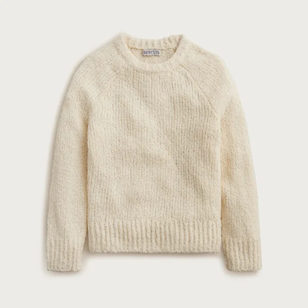 Girls’ Marina beach sweater in cotton blend