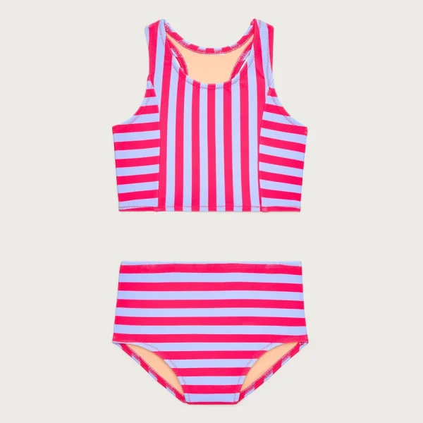 Girls’ paneled two-piece swimsuit