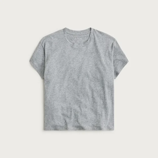 Feather jersey cropped T-shirt