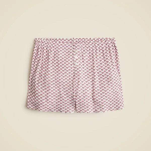 Pointelle short in ditsy floral