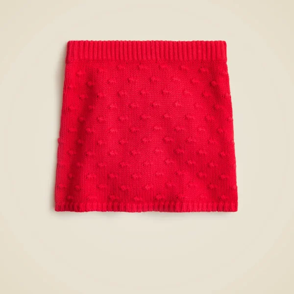Girls’ bobble sweater-skirt in cotton blend