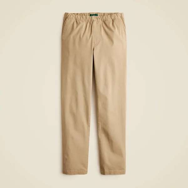 Drawstring pant in stretch cotton blend