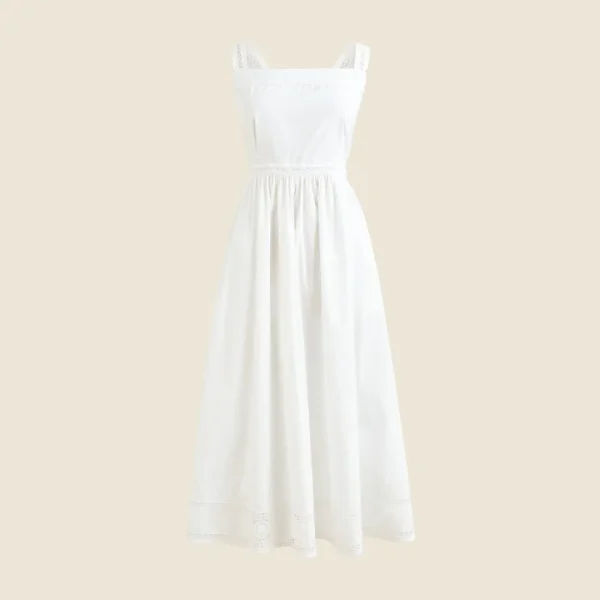 Embroidered apron dress