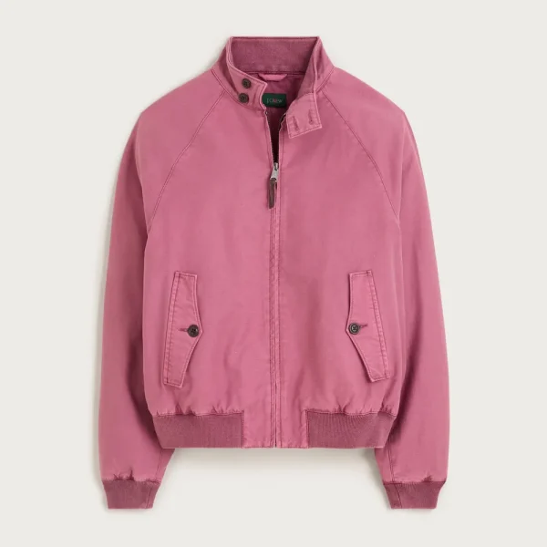 Garment-dyed Harrington jacket