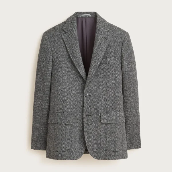Sportcoat in broken herringbone English wool