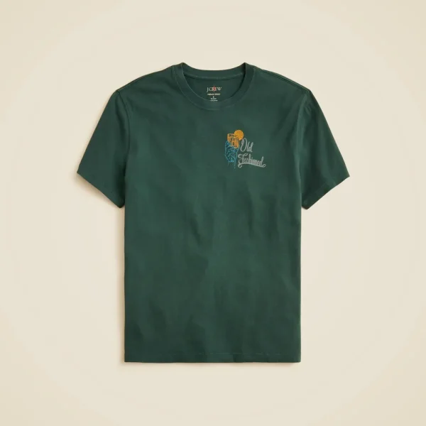 Vintage-wash cotton “Old-Fashioned” graphic T-shirt