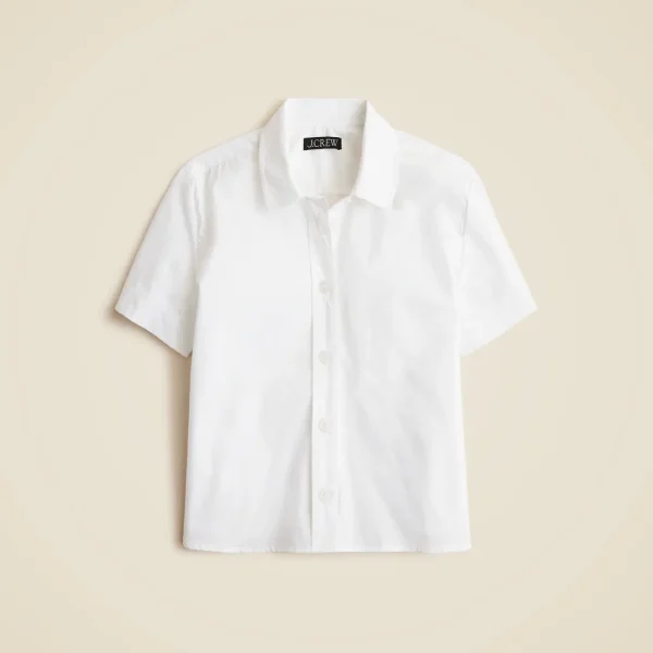 Gamine shirt in cotton poplin