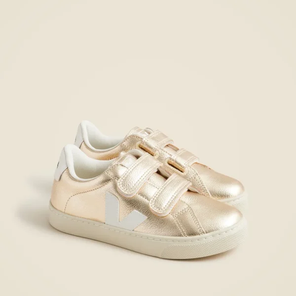 Kids’ Veja™ Esplar metallic leather sneakers