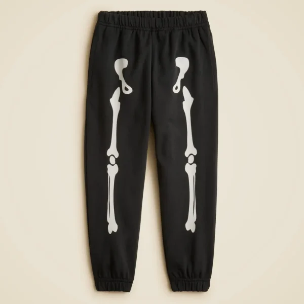 Kids’ glow-in-the-dark skeleton sweatpant