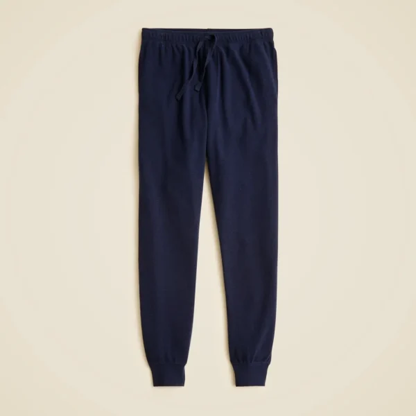 Jacquard rib-knit jogger pant
