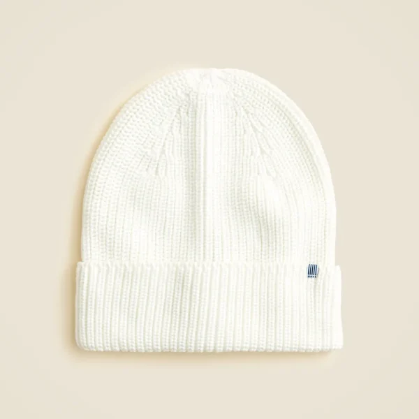 Kids’ ribbed beanie in cotton blend