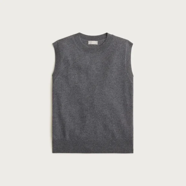Cashmere relaxed sweater-vest