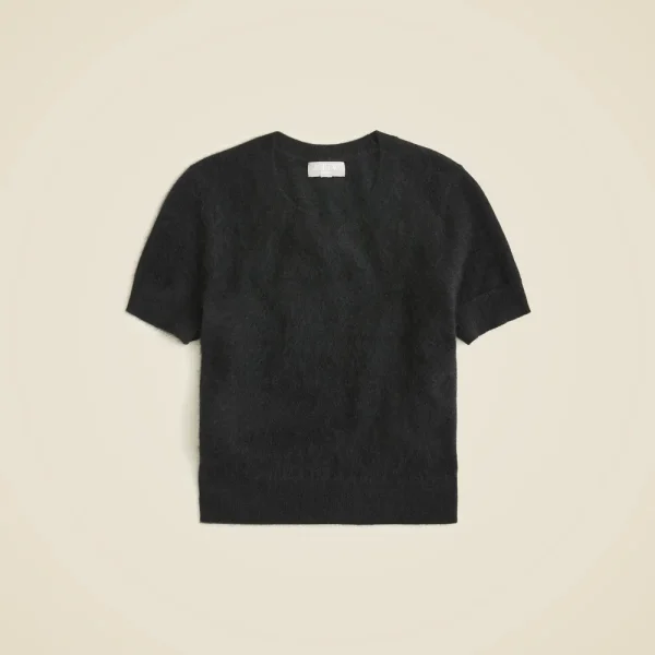 Brushed cashmere relaxed T-shirt