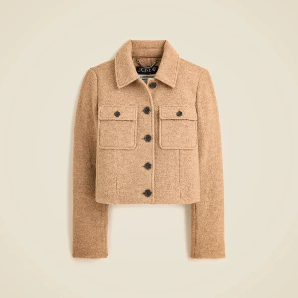 Lady jacket in Italian boiled wool