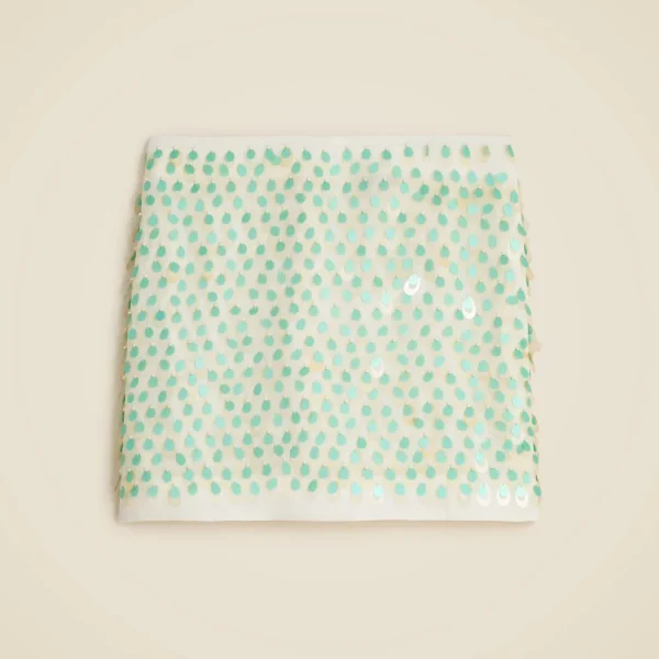 Collection teardrop sequin mini skirt