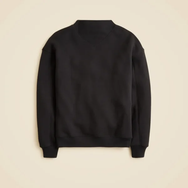 Heritage terry mockneck sweatshirt