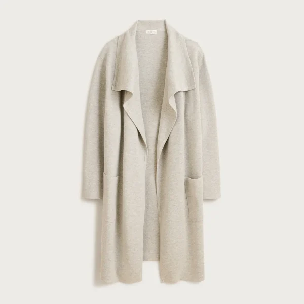 Shawl-collar sweater blazer