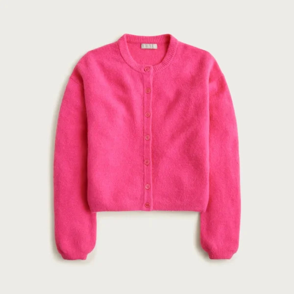 Supersoft bubble-hem cardigan