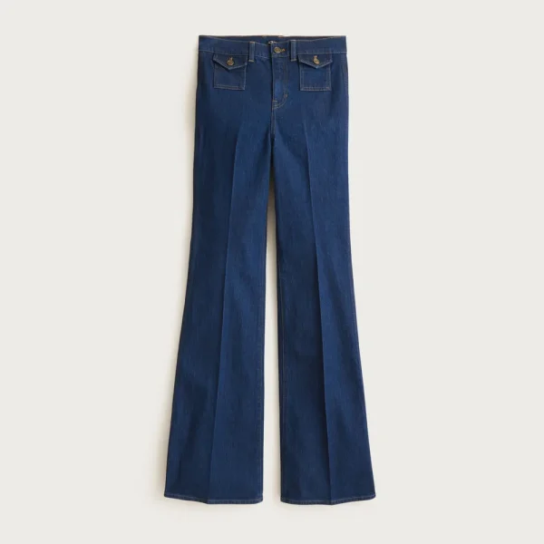 Vintage flare jean with flap pockets