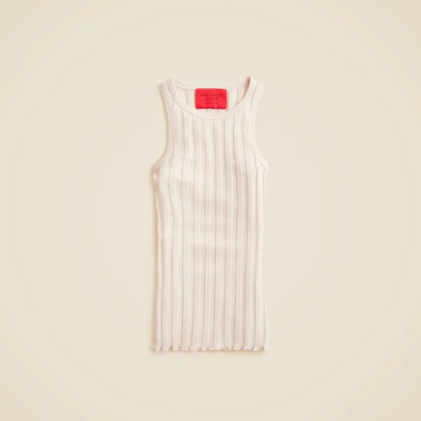 Alex Eagle X J.Crew ribbed shell tank top in merino wool