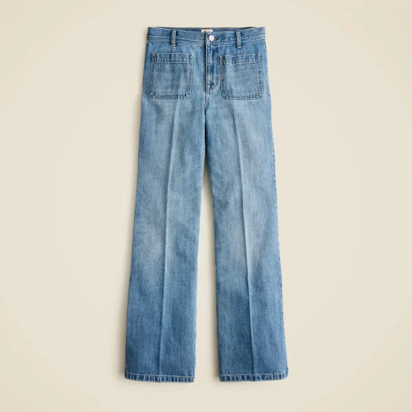 Rouje X J.Crew Marin high-rise flare jean
