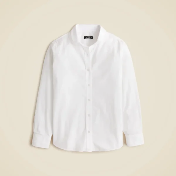 Jules lace-collar shirt in cotton poplin