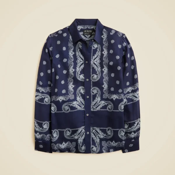 Jules classic-fit shirt in foulard print