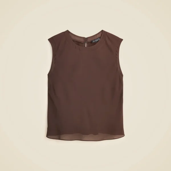 Shell top in viscose chiffon