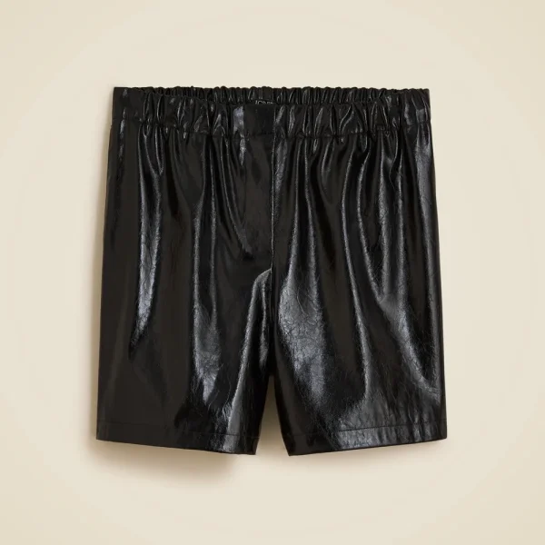 Boxer short in distressed faux leather