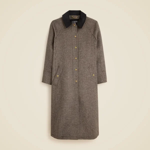 Long Barn Jacket™ in houndstooth wool blend
