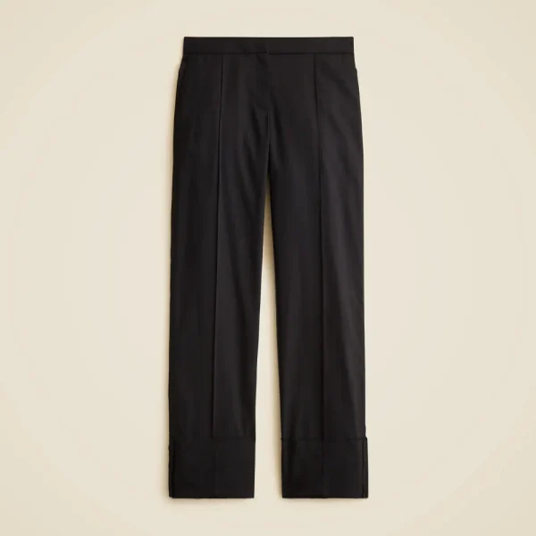 Alex Eagle X J.Crew cuffed mid-rise trouser in wool-cotton blend