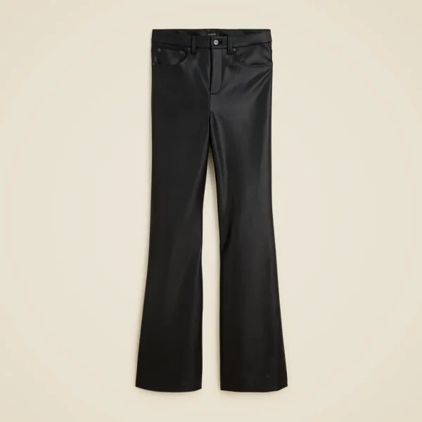 Vintage flare pant in faux leather