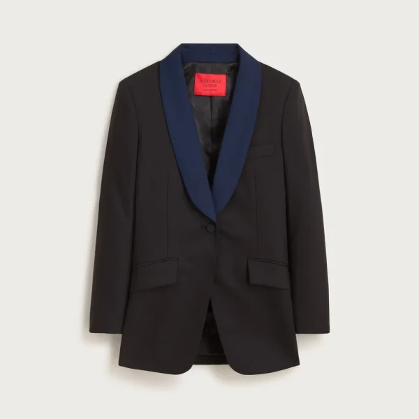 Alex Eagle X J.Crew tuxedo blazer in wool blend