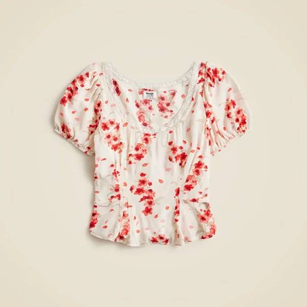 Rouje X J.Crew Poet top in vintage floral