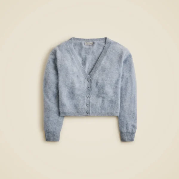 Brushed cashmere party cardigan