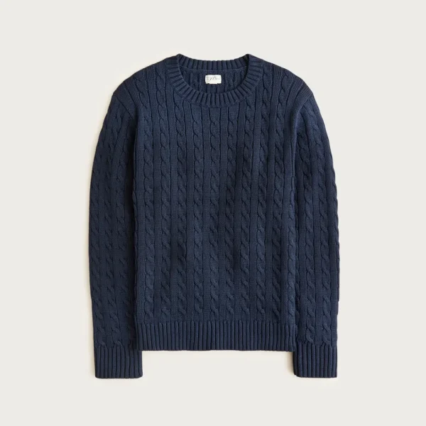 Heritage cotton cable-knit sweater