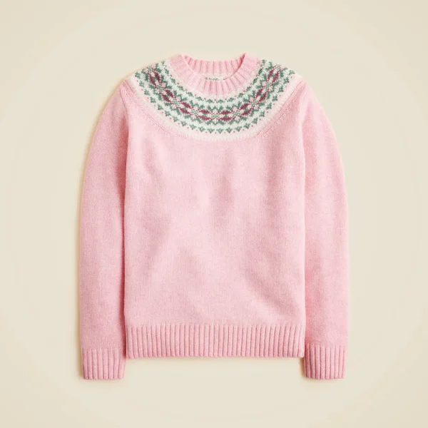 Fair Isle-yoked sweater in wool