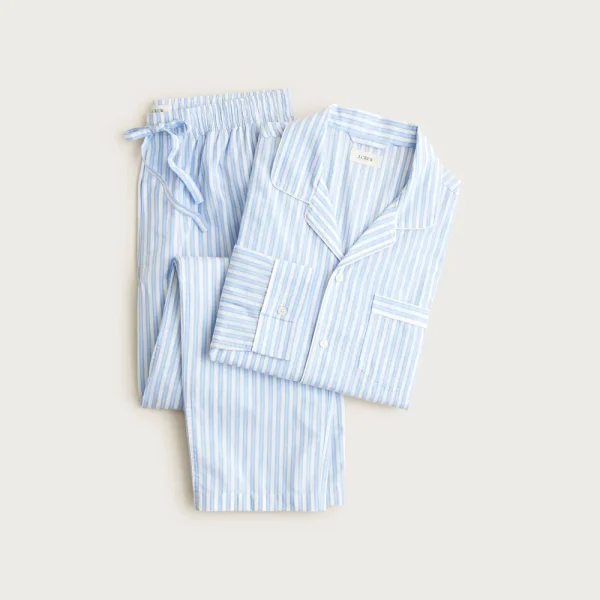 Pajama set in cotton poplin