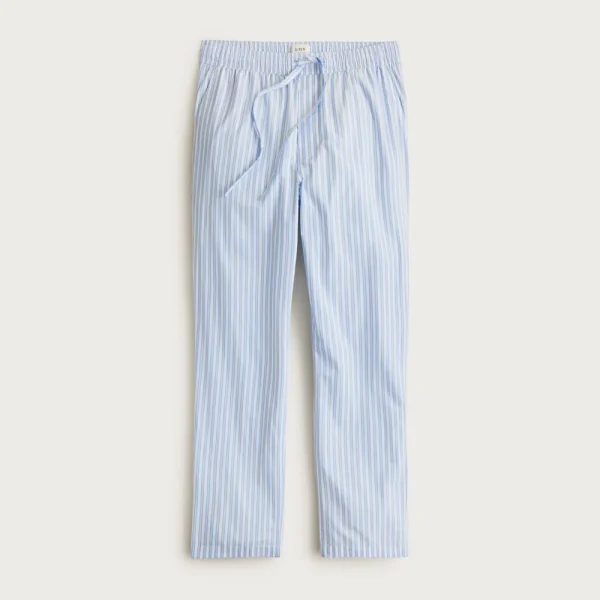 Pajama pant in cotton poplin