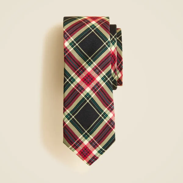 Boys’ silk tie in Stewart tartan