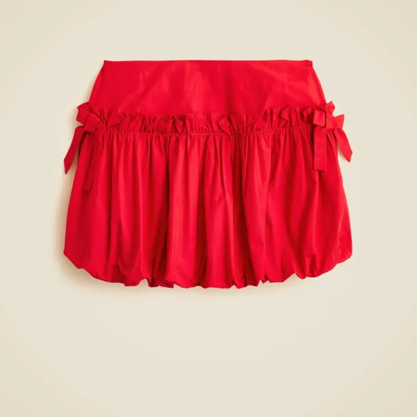 Girls’ bow bubble skirt in taffeta