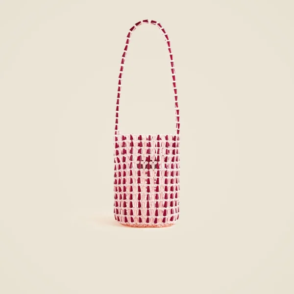 Beaded bucket bag