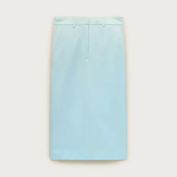 Trouser pencil skirt in duchesse satin