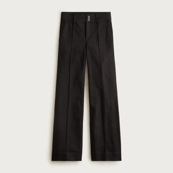 Denim trouser jean with stacked buttons