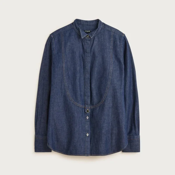 Jules tuxedo shirt in denim