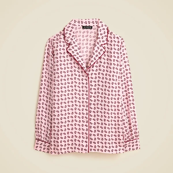 Drapey camp-collar shirt in paisley print