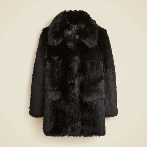 Faux-fur coat